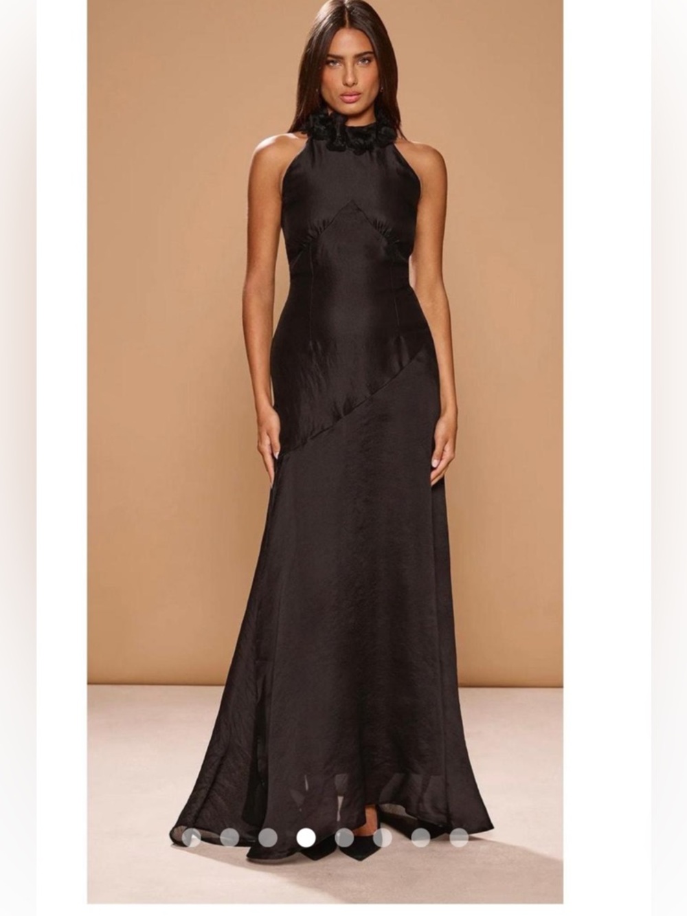 Sonya moda Australia Halter Evening Gown with Ruffled Neckline size xs